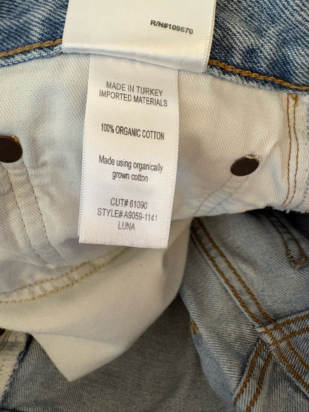 Agolde Luna Pieced Barrel Jean in Void - Picture 5 of 5